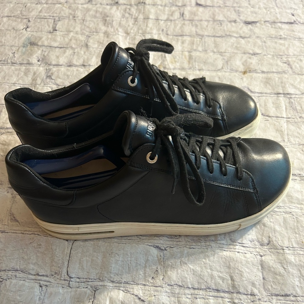 BIRKENSTOCK BEND BLACK LEATHER MID SOLE MADE IN PORTUGAL MENS SNEAKERS 44/11